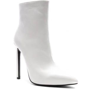 Tony Bianco “Freddie” White Stiletto Heel Ankle Boots
